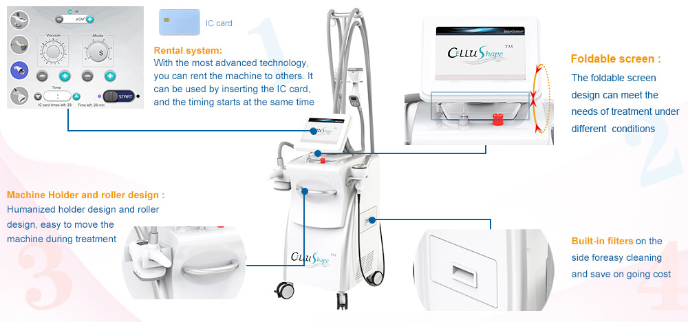 Cellu Shape Cavitation RF Face and Body Contouring and Fat Reduction Device