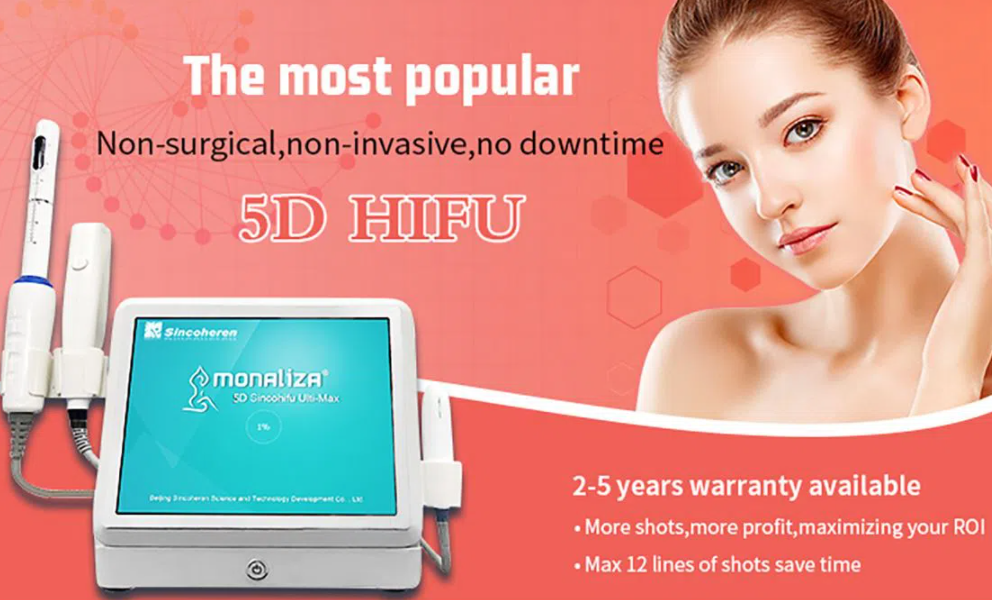 anti-wrinkle 5d hifu machine skin tightening ultrasound treatment