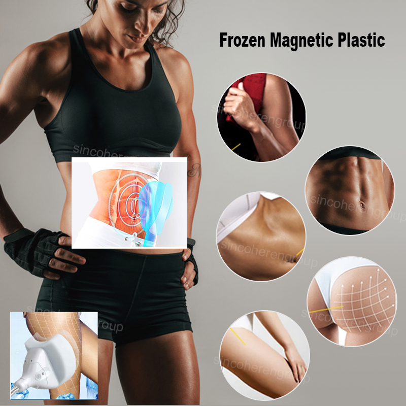 Two in one cooling ems body sculpt device