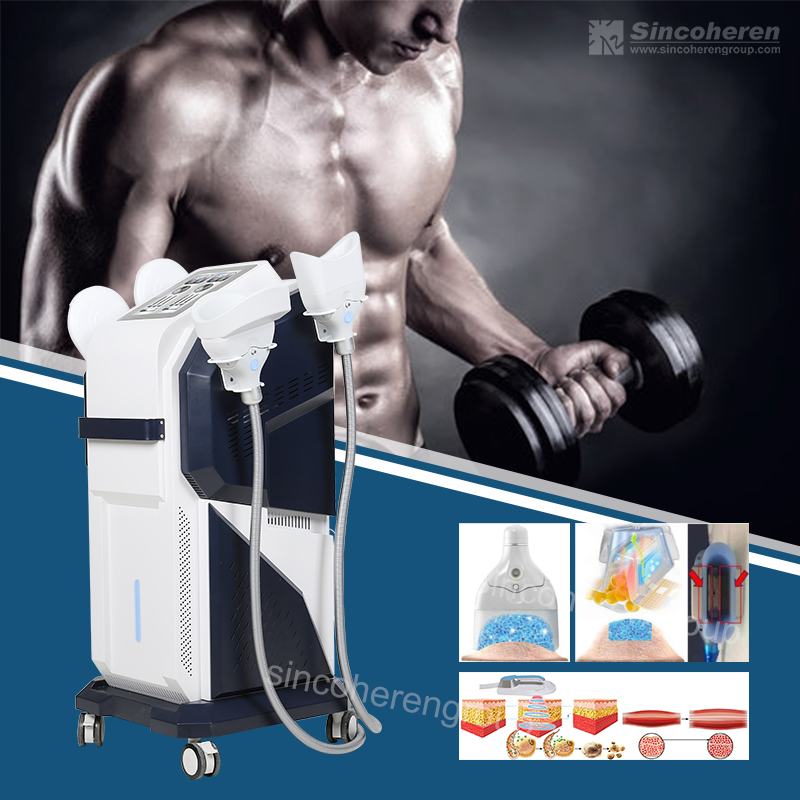 Two in one cooling ems body sculpt device