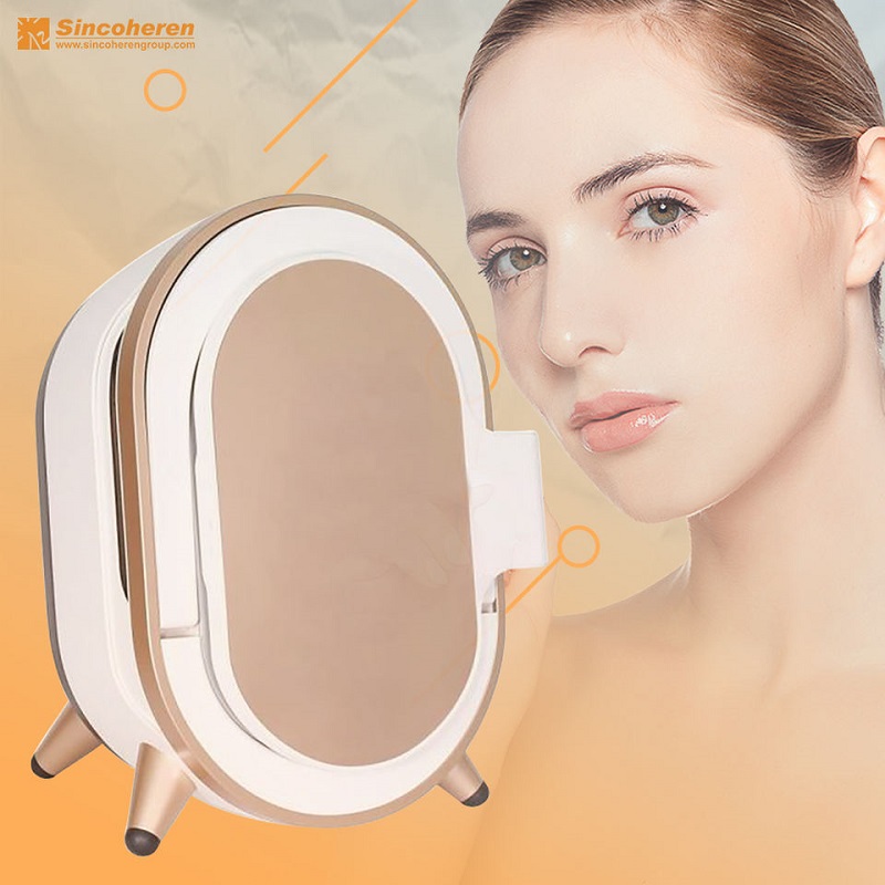 3D full face skin analysis beauty machine facial camera magic mirror pigmentation analysis device acne analyzer